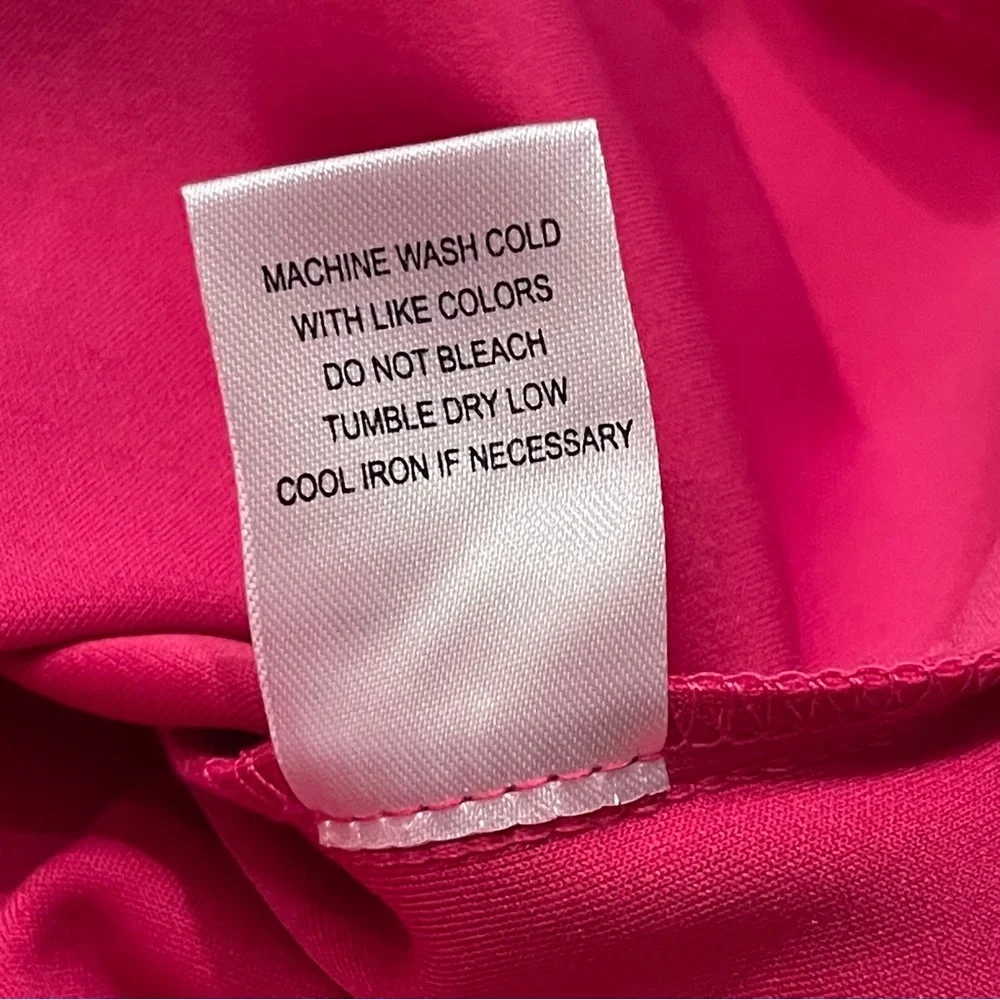 Glamour Hot Pink Sleeveless Shift Dress 6 - Picture 6 of 7